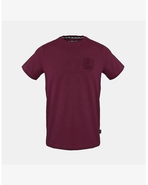 Aquascutum Crew Neck Short Sleeve Regular Fit T-Shirt - Purple