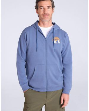Mountain Warehouse Circle Mountain Drawcord Full Zip Hoodie - Blue