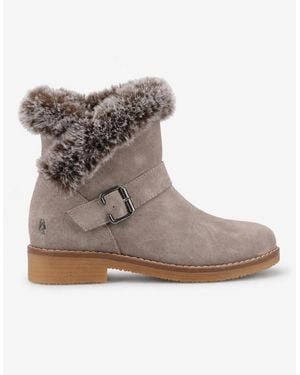 Hush Puppies Hannah Wide Fit Boot Ankle Boots Taupe - Brown