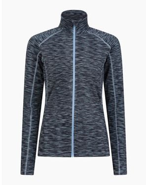 Mountain Warehouse Ladies Bend & Stretch Full Zip Midlayer - Blue