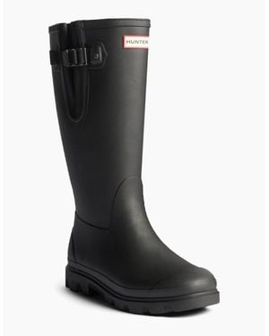 HUNTER Field Downpour Adjustable Wellingtons - Black