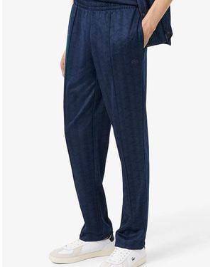 Lacoste Monogram Jacquard Joggers - Blue