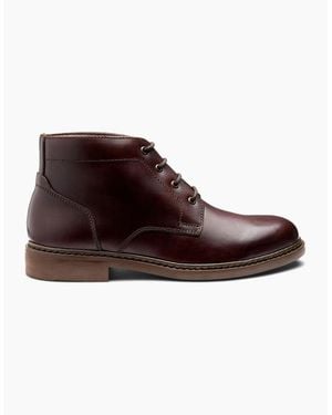 Loake Gilbert Leather Boot Dark Waxy - Brown