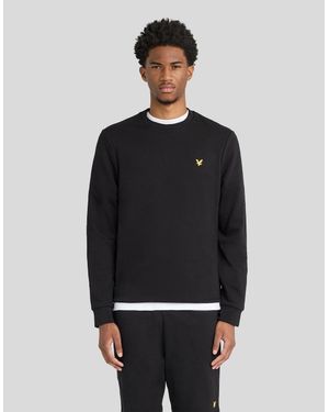 Lyle & Scott Sports Loopback Cotton Crew Neck - Black