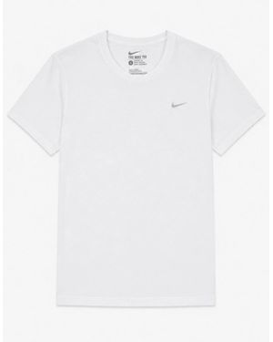 Nike Embroidered Logo Swoosh T Shirt - White