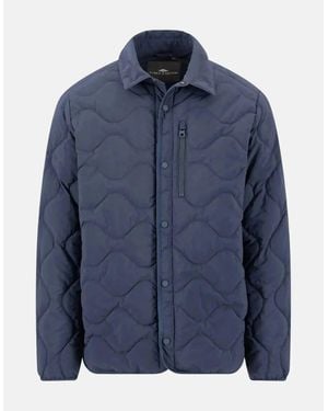 Fynch-Hatton Lightweight Quilted Jacket Dark - Blue