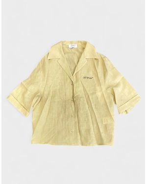 Off-White c/o Virgil Abloh Linen Shirt - Metallic