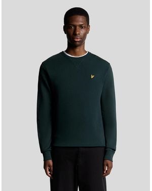 Lyle & Scott Cotton Crew Neck Sweatshirt - Green