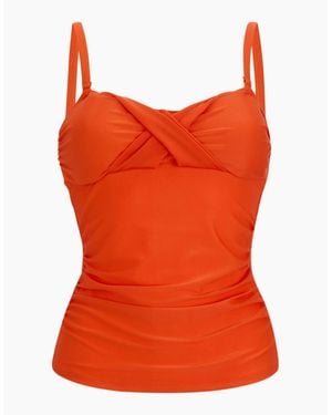 Regatta Ladies Aceana Iii Plain Tankini Top - Orange