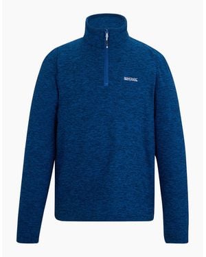 Regatta Thompson Marl Half Zip Fleece Jacket - Blue
