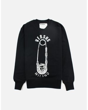 Versus Versace Versus Pin Logo Sweatshirt - Black