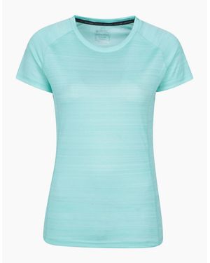 Mountain Warehouse Ladies Endurance Striped T-Shirt - Blue