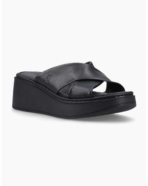 Hush Puppies Bobbi Wedge Sandals - Black