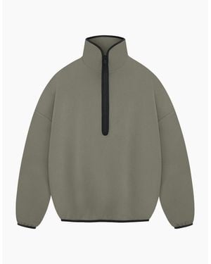 adidas Lettering Relaxed Fit Funnel Neck Long Sleeve Drop Shoulder Athletic Top - Grey