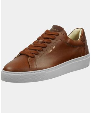 GANT Mc Julien Leather Trainers - Brown