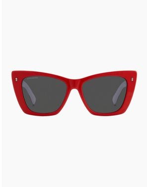 DSquared² Icon Lens Sunglasses - Red