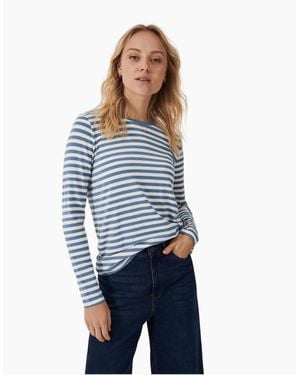 Crew Modal Blend Super Soft Crew Neck T-Shirt - Blue