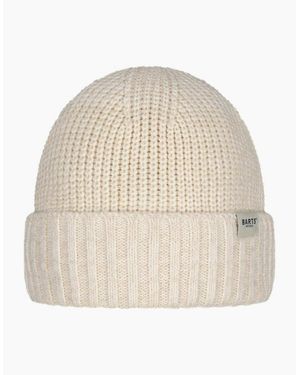 Barts Aldren Cuffed Knitted Fleece Lined Beanie - Natural