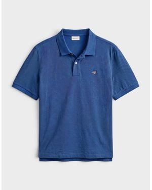 GANT Classic Logo Regular Polo Shirt Vintage - Blue