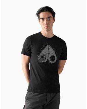 Moose Knuckles Icebreak Logo T-Shirt 292 - Black