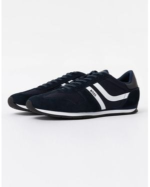 BOSS Boss Levon Runn Memi Trainers - Blue