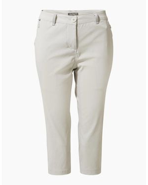 Craghoppers Ladies Kiwi Pro Ii Cropped Trousers - White