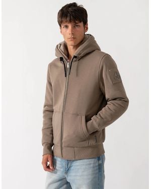 Moose Knuckles Classic Bunny 3 Fleece Hoodie - Brown