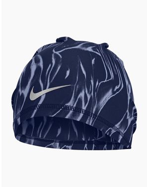 Nike U Peak Marble Dri-Fit Uncuffed Beanie - Blue