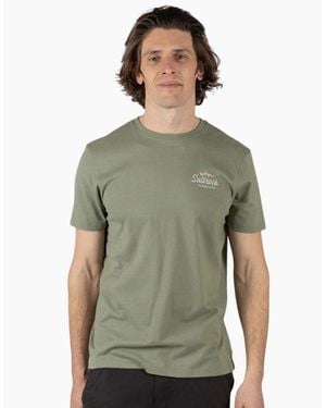 Saltrock Postcard Script Short Sleeve T-Shirt - Green