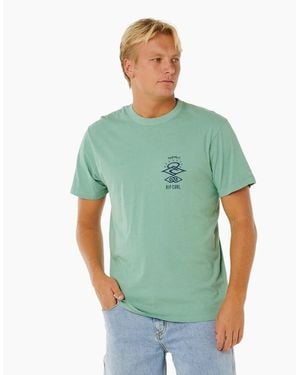 Rip Curl Rip Curl Search Icon Graphic Short Sleeve T-Shirt - Green