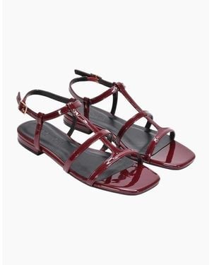 XY London Ladies Danielle Patent Strappy Sandals - Pink