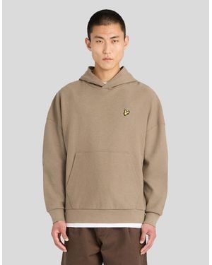 Lyle & Scott Textured Rib Hoodie - Natural