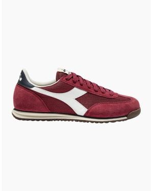 Diadora Cross Rhubarb Nights Trainer - Red