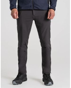 Craghoppers Expedition Solid Patterned Slim Trousers - Blue