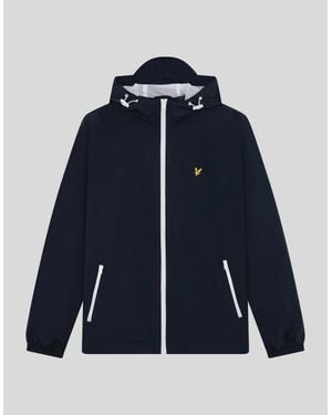 Lyle & Scott Contrast Zip Water Resistant Jacket - Blue
