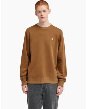Element Icon Embroidery Sweatshirt - Brown