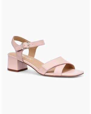 Hotter Riviera Block Heel Sandals - Pink