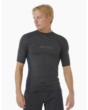 Rip Curl Rip Curl Dawn Patrol Short Sleeve Rash Vest - Grey