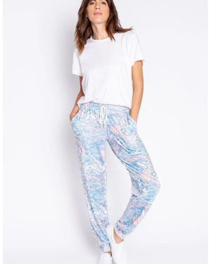 Pj Salvage Salvage Tie Die Pant - Blue