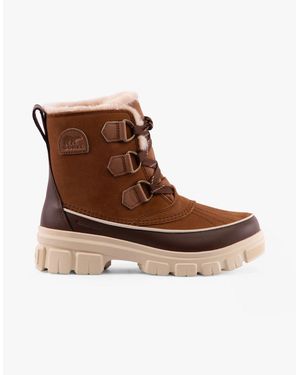 Sorel Torino V Ankle Flat Ankle Boots - Brown