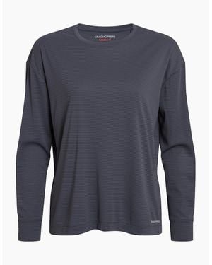 Craghoppers Ladies Nosilife Long-Sleeved T-Shirt - Blue