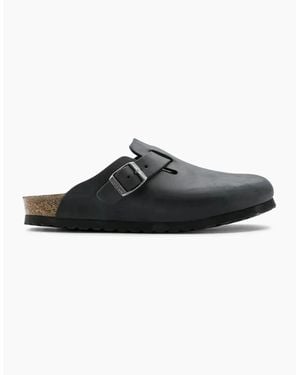 Birkenstock Boston Oiled Leather Clog - Black