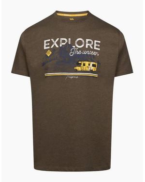 Trespass Thelon Printed Casual T-Shirt - Brown