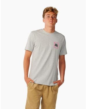 Rip Curl Rip Curl Streamline Line Up Short Sleeve T-Shirt - Grey