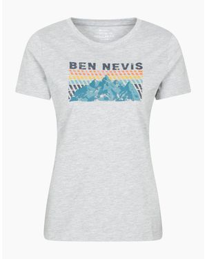 Mountain Warehouse Ladies Ben Nevis Mountain T-Shirt - White