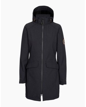 Trespass Ladies Maria Dlx Long Length Soft Shell Jacket - Blue