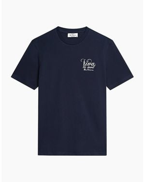 Ben Sherman Viva La Mod Short Sleeve T-Shirt - Blue