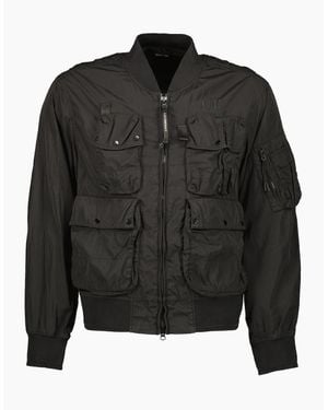 C.P. Company Chrome-R Multi-Pocket Bomber Jacket - Black