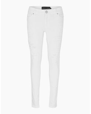 Criminal Damage Camden Slim Fit Five Pocket Jeans - White