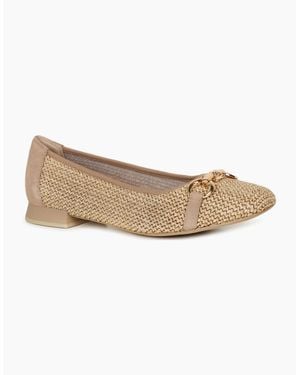Caprice Tour Ballet Court Shoes - White